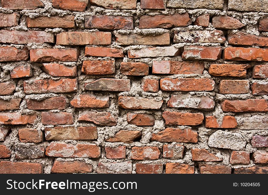 False brick wall from butterfingers bricklayer