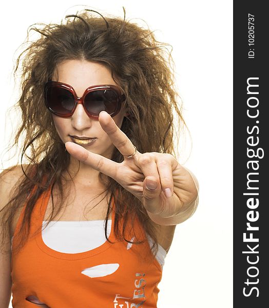 Young Woman In Sunglasses