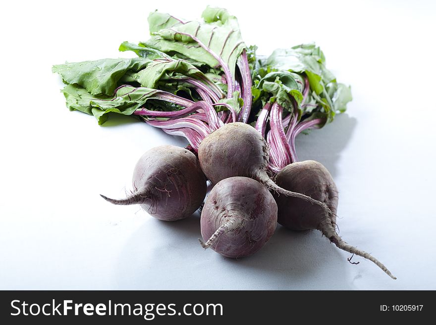 Uncooked red beet from the market