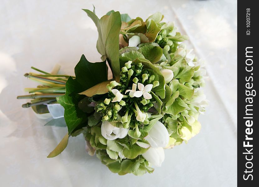 A bouquet of flowers for a wedding