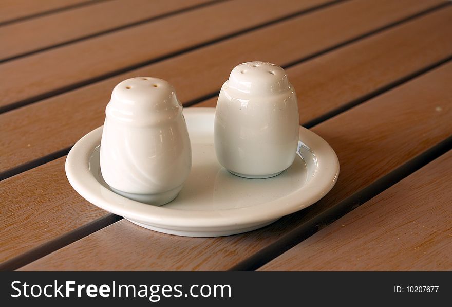 Salt and pepper kitchen shakers. Salt and pepper kitchen shakers