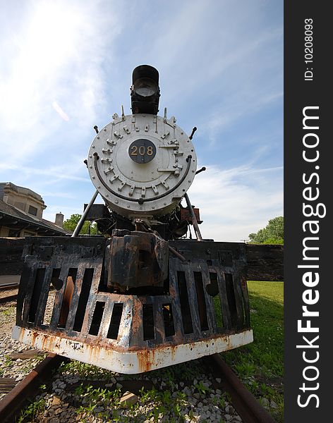 Image taken of an old train resting at French Lick train station