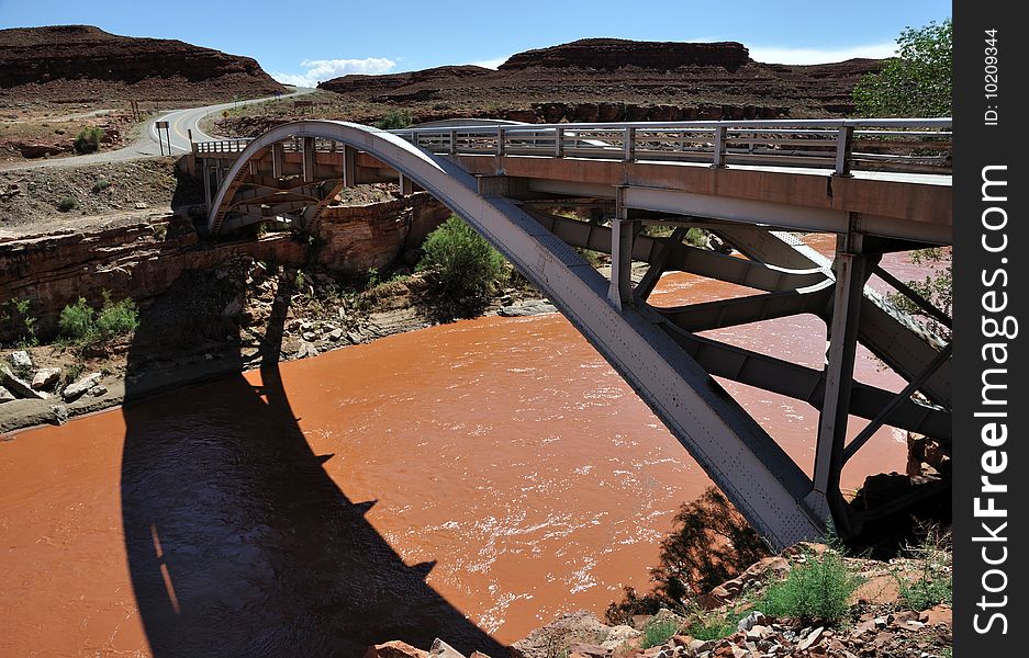 River crossing in southeastern Utah, summer 2009. River crossing in southeastern Utah, summer 2009