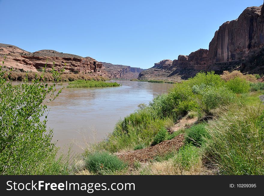 Colorado River south of Arches National Park, summer 2009