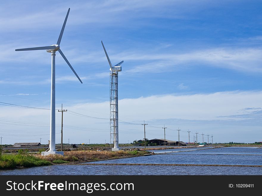 Wind Turbine Generator In Country Of Thailand