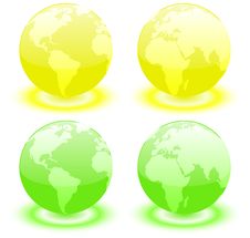 Earth Over Continents. Royalty Free Stock Photos Earth Over Continents. Royalty Free Stock Photos