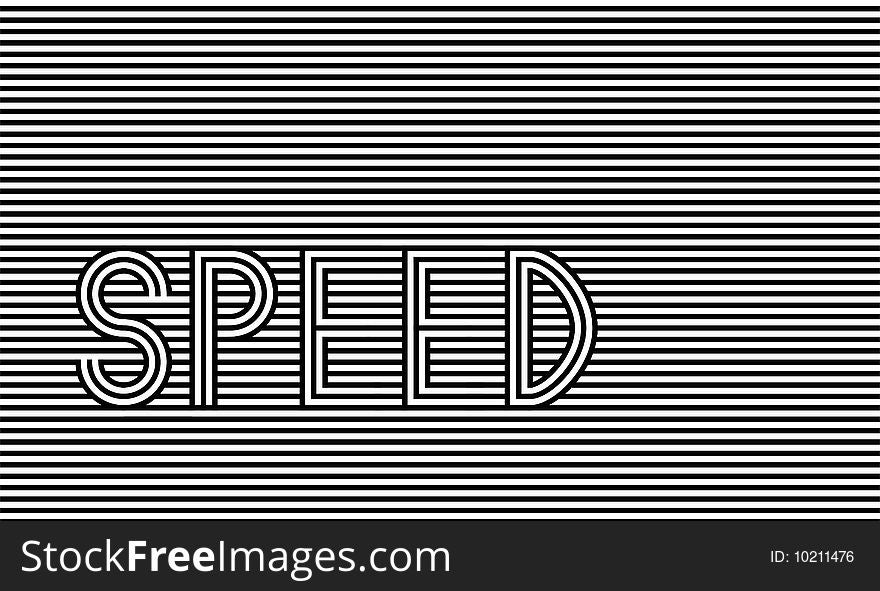 Word Speed written in Design Letters