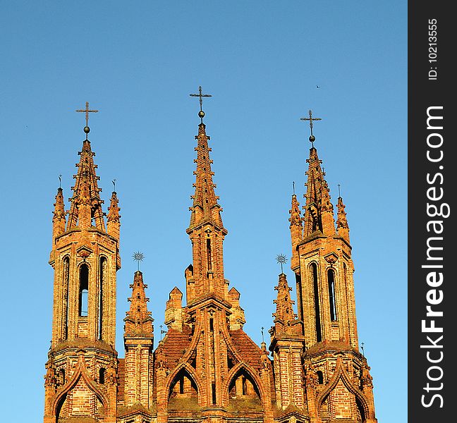 St. Anna's church in the summer evening