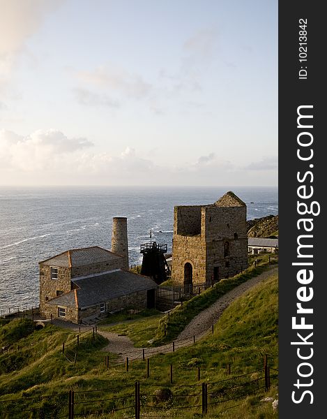 Levant Tin Mine At Sunset