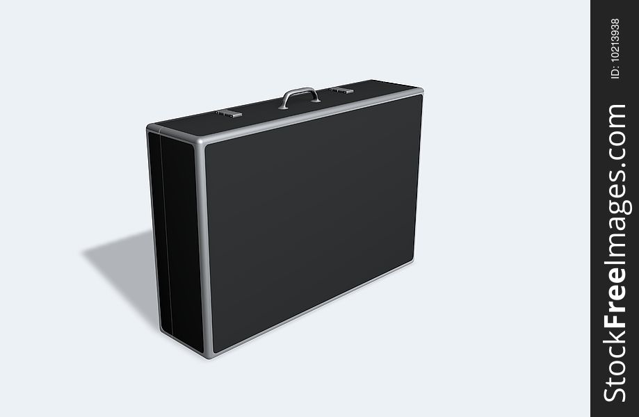 An illustration of a black suitcase.