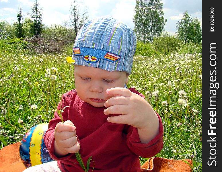Little child play,outdoors,nature. Little child play,outdoors,nature