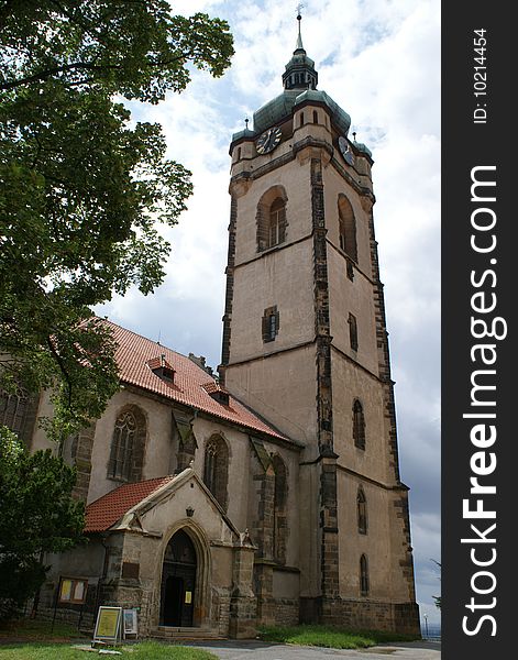 St Peter's and Paul's cathedral in Melnik front view (Czech Republic). St Peter's and Paul's cathedral in Melnik front view (Czech Republic)