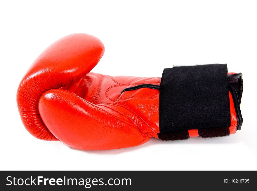 Red Boxing Gloves isolated on a white background