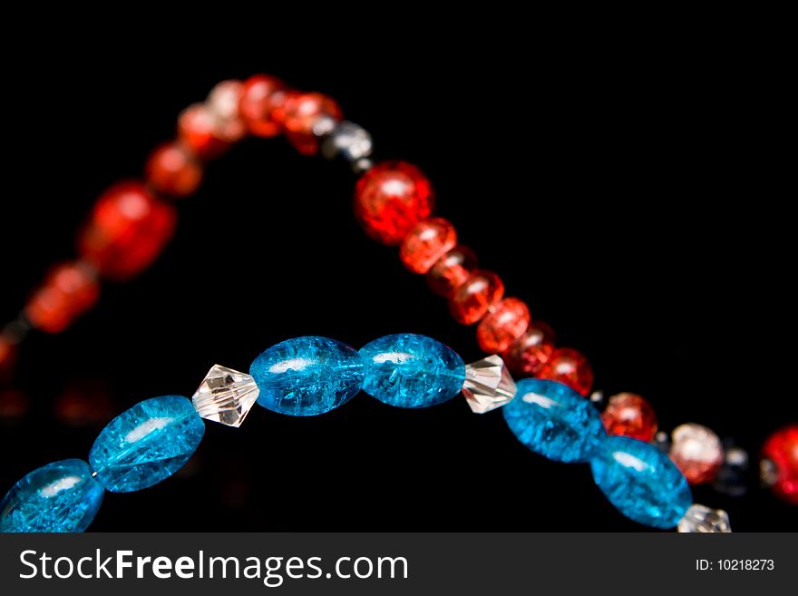 Abstract jewellery and beads background