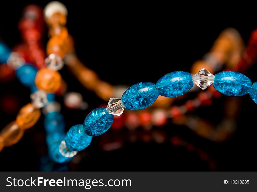 Abstract jewellery and beads background