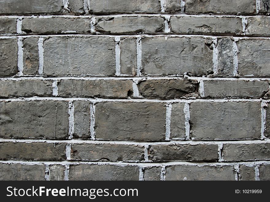 Old brick wall from a house