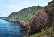 Coastal Cliffs And Sea Royalty Free Stock Photos