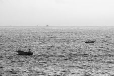 The Working Fishermen Royalty Free Stock Photography The Working Fishermen Royalty Free Stock Photography