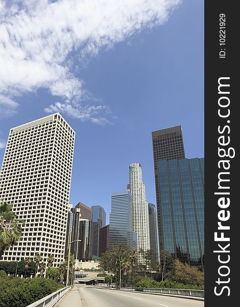 Los Angeles skyline daytime view