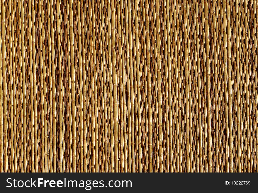 Bamboo mat background texture detail