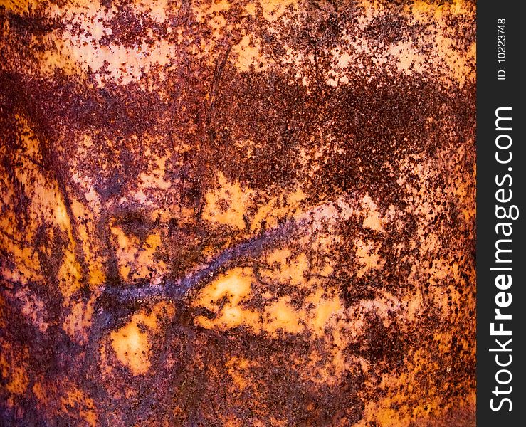Warm Rusty Surface Metal