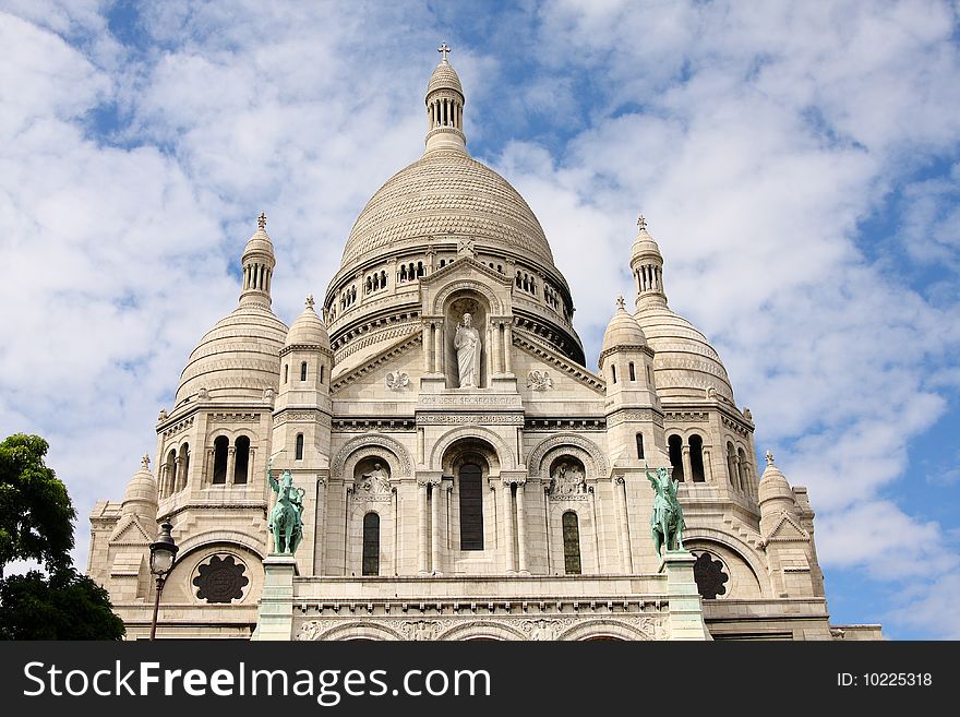 Sacre-Coeur at Montmarte in Paris. Sacre-Coeur at Montmarte in Paris