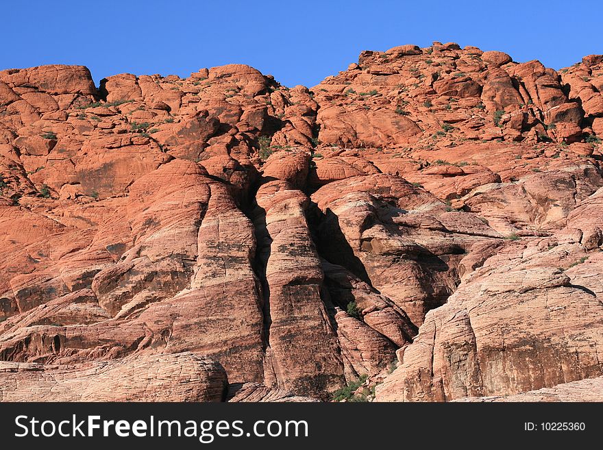 Rocks in Red Rock Canyon in Nevada. Rocks in Red Rock Canyon in Nevada