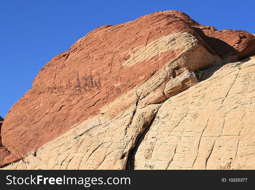 Rocks in Red Rock Canyon in Nevada. Rocks in Red Rock Canyon in Nevada