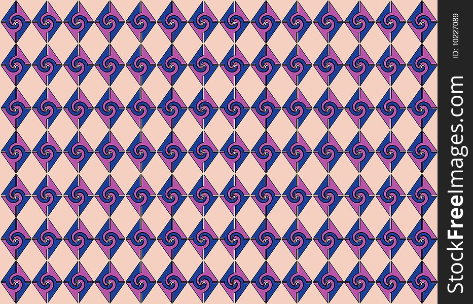 Geometric pink and violet pattern