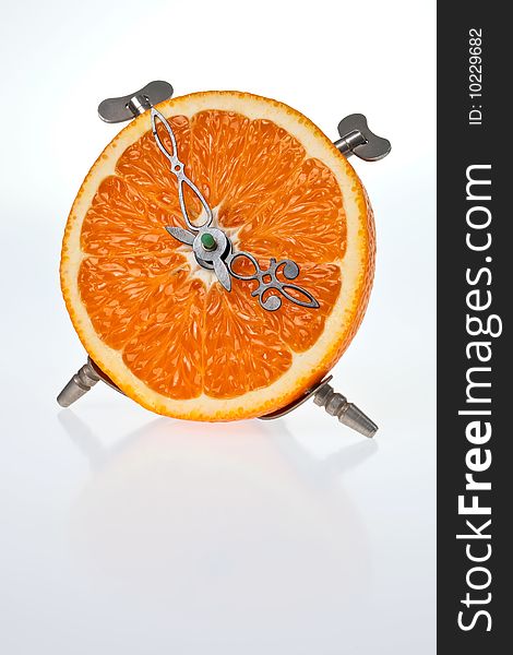 An Orange Clock.