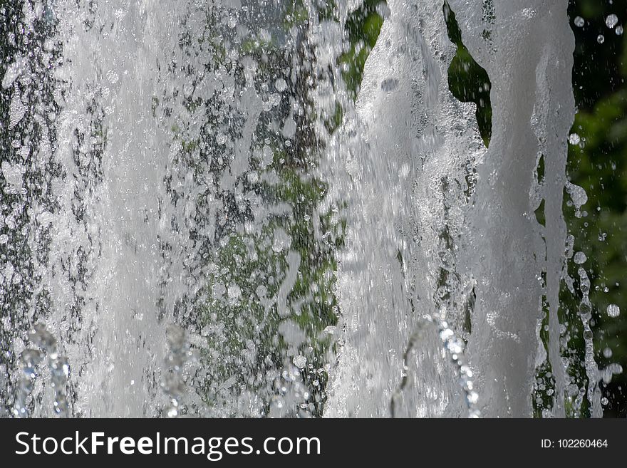 Water Splashing In The Fountain