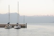 Sailboats At The Garda Lake In Italy Stock Photo Sailboats At The Garda Lake In Italy Stock Photo