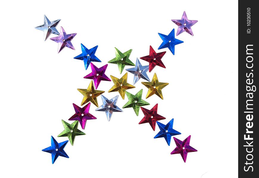 An abstract design made out of star spangles. An abstract design made out of star spangles.