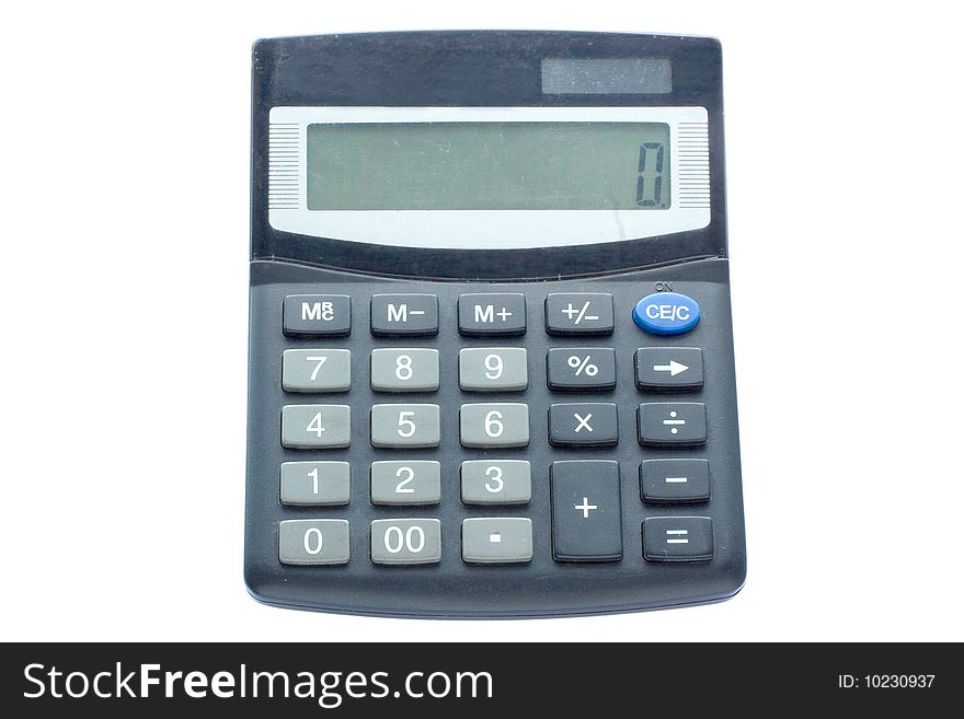 Calculator under the white background