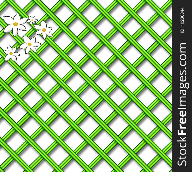 Green lattice scrapbook