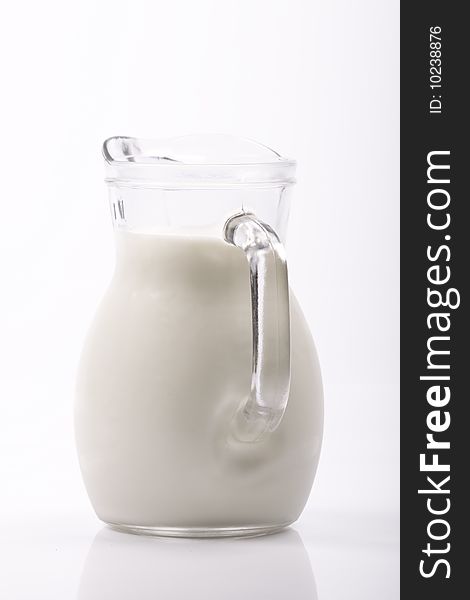 Fresh Milk. studio shot on the white background