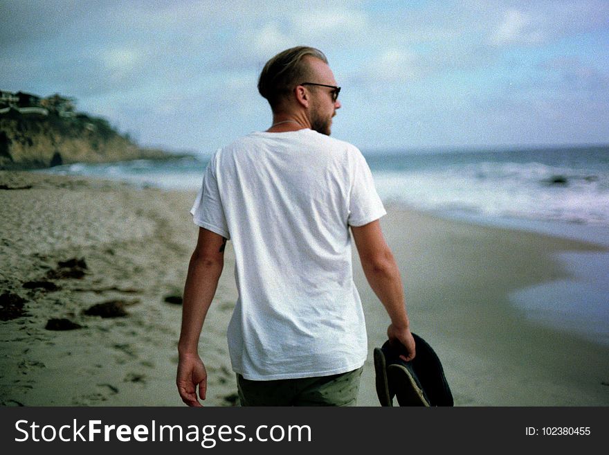 Beach, Clouds, Daylight, Human