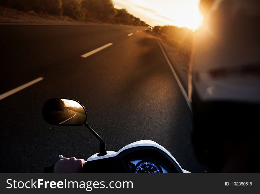 Asphalt, Automobile, Biker, Blur