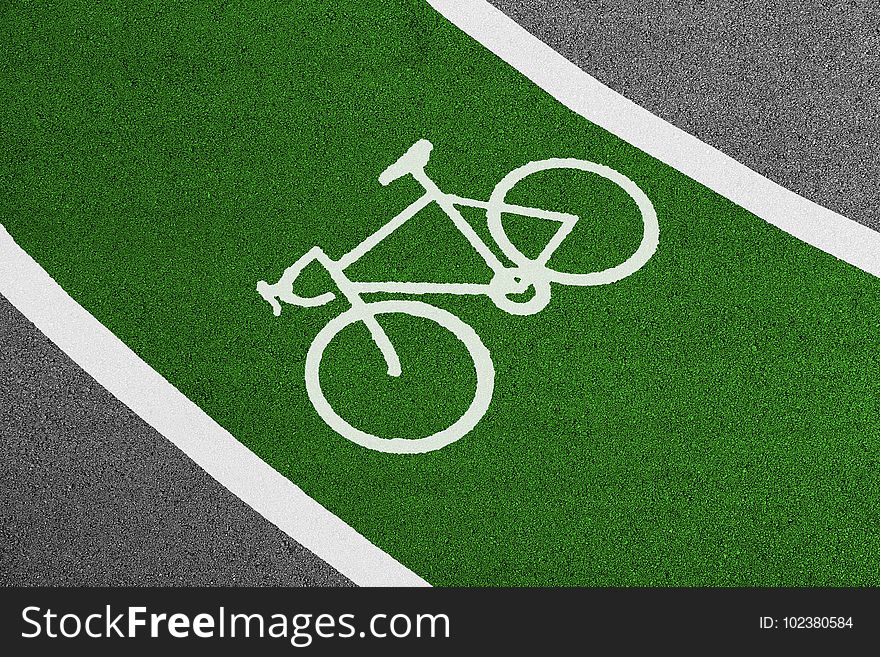 Asphalt, Bicycle, Empty, Field