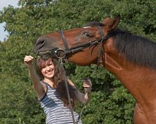 Girl And Horse Stock Photos Girl And Horse Stock Photos