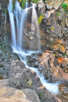 Close Up Shot Of Majestic Waterfall Royalty Free Stock Photography Close Up Shot Of Majestic Waterfall Royalty Free Stock Photography