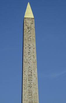 Egyptian Obelisk In Paris Royalty Free Stock Image Egyptian Obelisk In Paris Royalty Free Stock Image