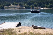 Ferry Carrying Vehicles Stock Photography Ferry Carrying Vehicles Stock Photography