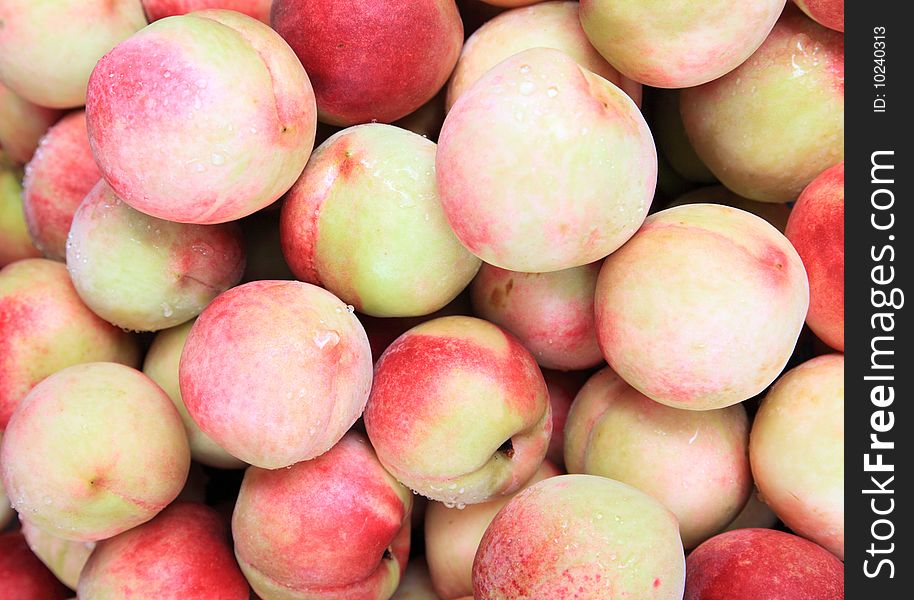 A close up of fresh peach