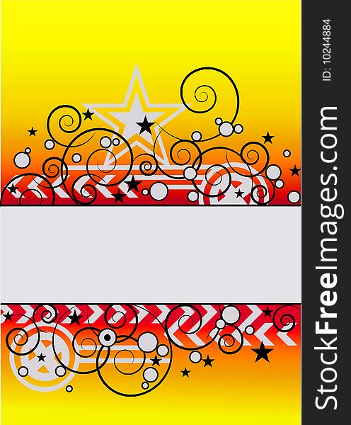 Yellow Red Vector Background