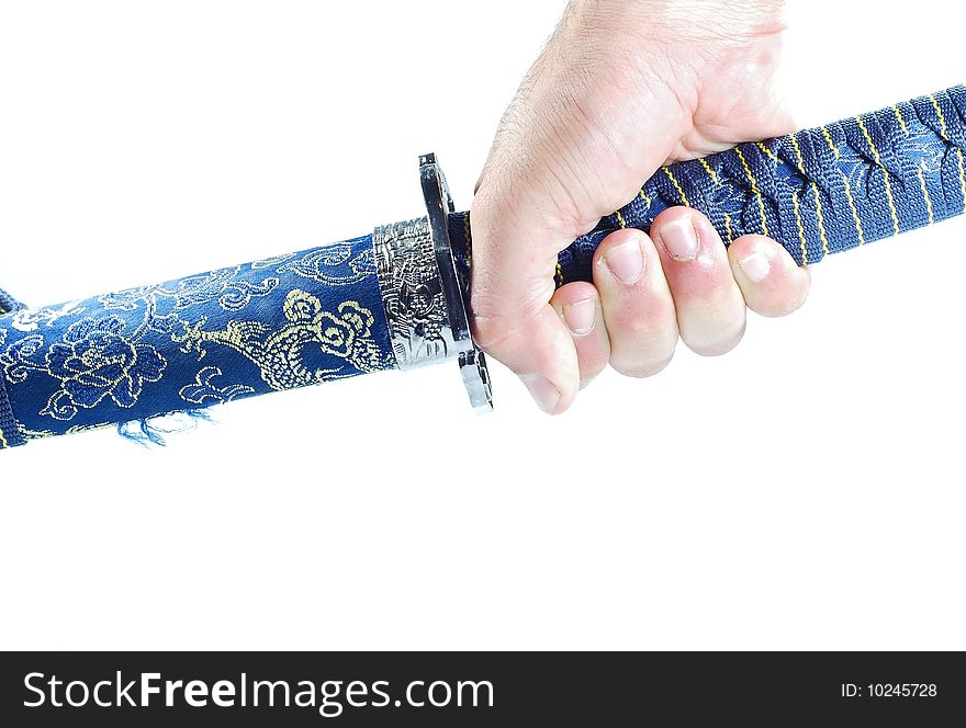 A sharp samurai katana sword. A sharp samurai katana sword