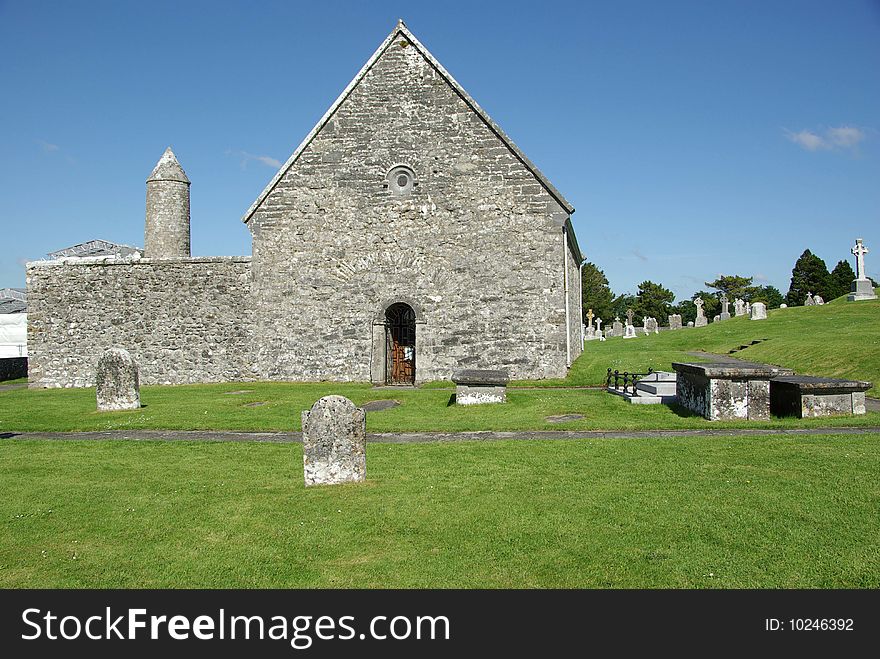 The ruins of Clonmacnoise, in Ireland. The ruins of Clonmacnoise, in Ireland