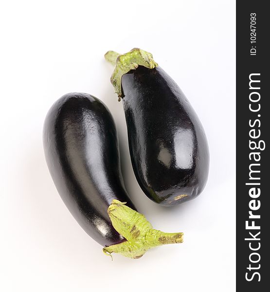 Aubergines with shadows. is not isolated image