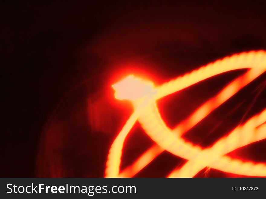 Abstract background with burning strips. Abstract background with burning strips