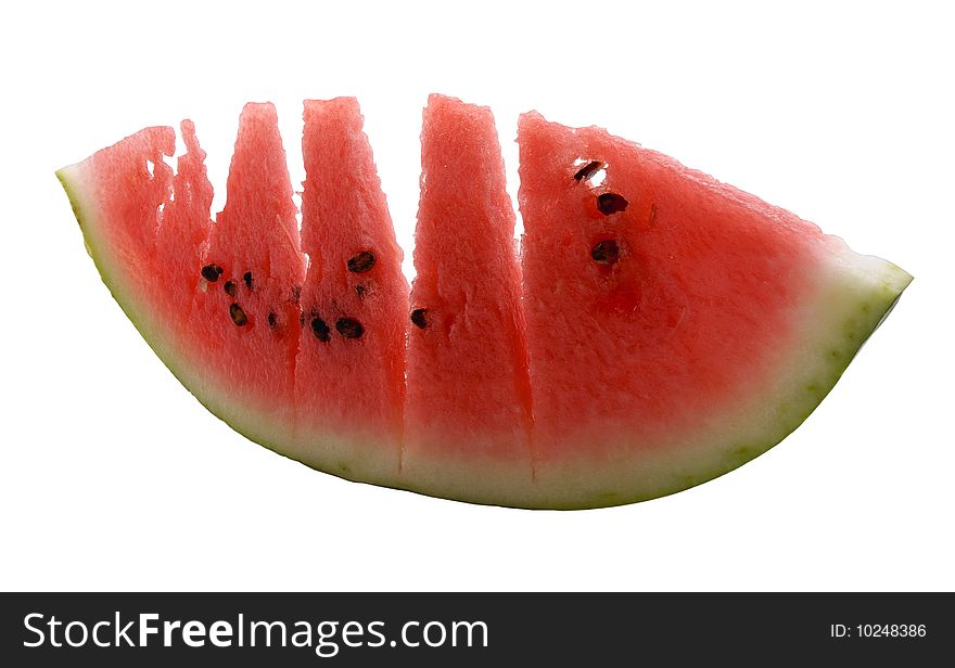 Slice watermelon chopped into pieces
